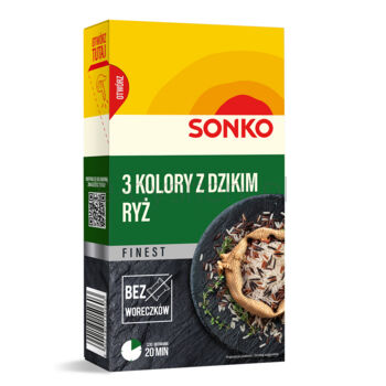 SONKO Finest Ryż 3 kolory z dzikim 300 g
