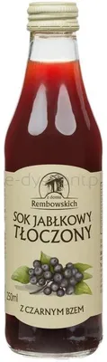 Sok Jabłkowy Tłoczony Z Owocem Czarnego Bzu 250 Ml