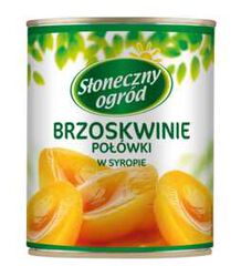Brzoskwinie Połówki W Syropie SłonecznyOgród 820 G