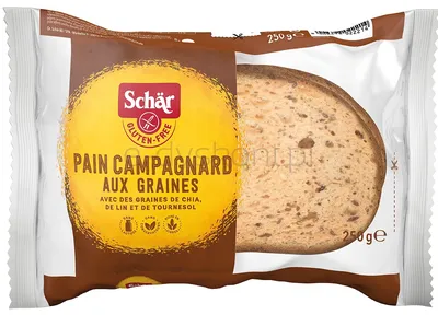 Pain Campagnard Aux Graines- Chleb Wieloziarnisty Bezgl. 250 G
