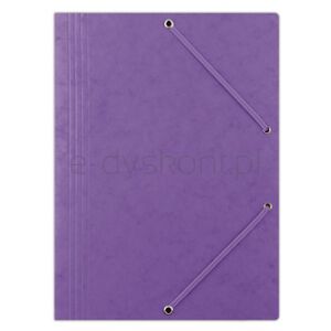 Donau Teczka z gumką preszpan, A4, 390gsm, 3-skrz., fioletowa