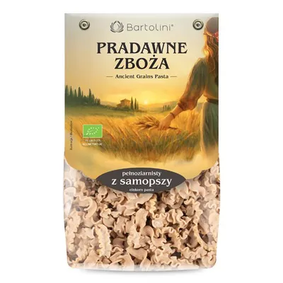 Bartolini Makaron ekologiczny z samopszy pełnoziarnistej fala 250g