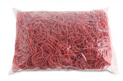 Office Products Gumki Recepturki średnica 50mm, 1,5x1,5mm, 60% kauczuku, 1000g, zgrzewka, czerwone