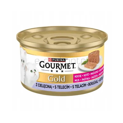 GOURMET GOLD KITTEN - Mus dla kociąt z cielęciną 85g
