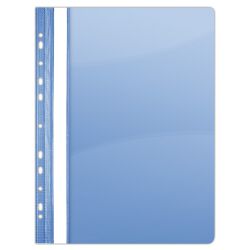 Donau Skoroszyt PVC, A4, twardy, 150/160mikr., wpinany, niebieski 