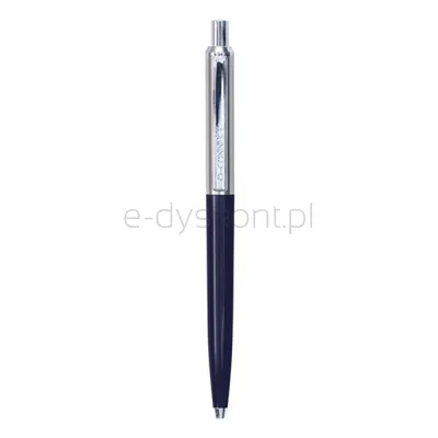 Q-Connect Długopis Automatyczny Prestige, 0,7Mm, Niebiesko/Srebrny, Wkład Niebieski 