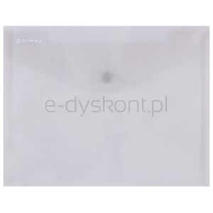 Donau Teczka kopertowa zatrzask, PP, C5, 180mikr., dymna