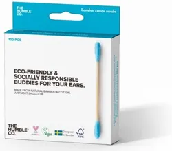 Patyczki higieniczne, bambusowe niebieskie 100szt