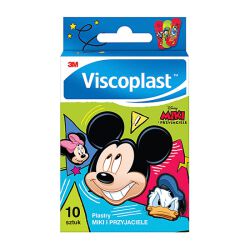 Viscoplast Zestaw Plastrów Miki I Przyjaciele, 10Szt., Mix Kolorów