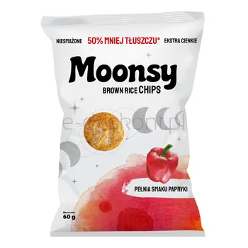 Moonsy chipsy ryżowe paprykowe 60g