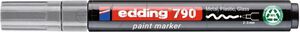 Marker olejowy e-790 EDDING, PCR, srebrny