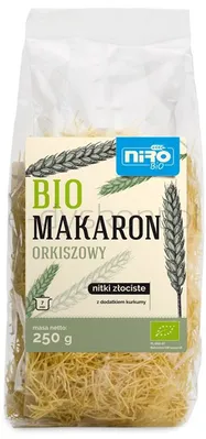 Makaron Orkiszowy Nitki Złociste Bio 250G