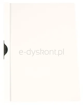 Q-Connect Skoroszyt Z Metalowym Klipsem, Pp, A4, 200/350Mikr., Biały 