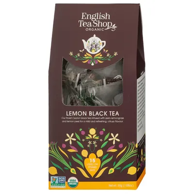 Herbata Czarna Z Trawą Cytrynową I Cytrynami 15 Piramidek 30 G Bio