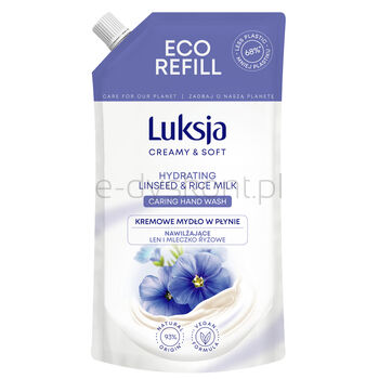 Luksja Kremowe Mydło W Płynie len, zapas 400ml