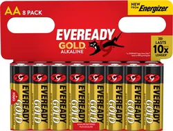 Bateria EVEREADY GOLD from ENERGIZER, AA, LR6, 1,5V, DHP8 EU, 8 szt.