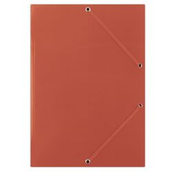 Donau Teczka z gumką karton, A4, 400gsm, 3-skrz., czerwona