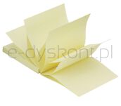 Q-Connect Bloczek Samoprzylepny Typu Z, 76X76Mm, 1X100 Kart., Jasnożółty  - 6