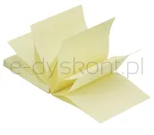 Q-Connect Bloczek Samoprzylepny Typu Z, 76X76Mm, 1X100 Kart., Jasnożółty  - 6