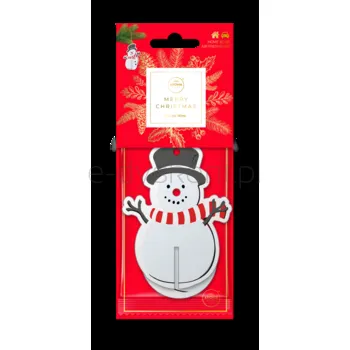 Odświeżacz Powietrza Do Samochodu Aroma Home Xmas Cellulose 3D Snowman Grzane Wino