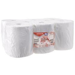 Office Products Ręczniki Kuchenne Celulozowe Kolos, 2-Warstwowe, 500 Listków, 6 Rolek