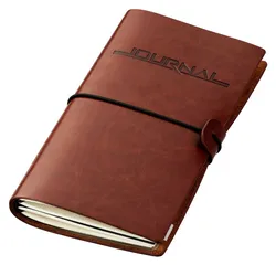 Notatnik TROIKA Travel Journal, brązowy