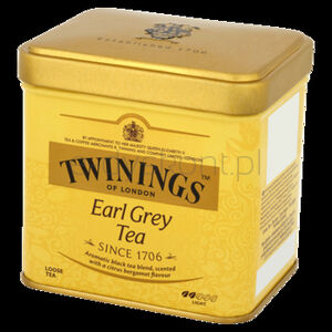 Twinings Herbata Liściasta Czarna Aromatyzowana Earl Grey 100g