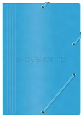 Office Products Teczka Z Gumką, Preszpan, A4, 390Gsm, 3-Skrz., Niebieska 