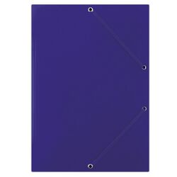 Donau Teczka z gumką karton, A4, 400gsm, 3-skrz., niebieska
