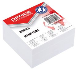 Office Products Kostka Nieklejona, 85X85X40Mm, Biała 