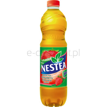 Nestea Green Tea Napój o smaku truskawkowym z dodatkiem aloesu 1,5 l