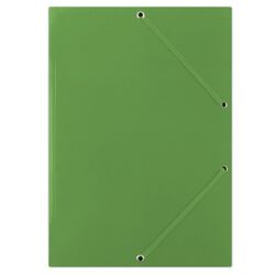 Donau Teczka z gumką karton, A4, 400gsm, 3-skrz., zielona