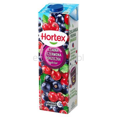 Hortex Nektar Czarna i czerwona porzeczka karton 1L