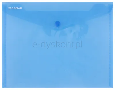 Donau Teczka kopertowa zatrzask, PP, C5, 180mikr., niebieska 