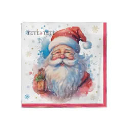 Serwetki Tete a Tete Portrait of Santa Claus 3-warstwowe 33x33cm składane 1/4 20szt. w paczce