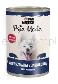 Pan Mięsko Psia Uczta Wieprzowina Z Jagnięciną 400 G