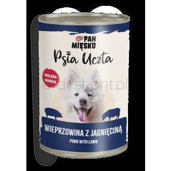 Pan Mięsko Psia Uczta Wieprzowina Z Jagnięciną 400 G