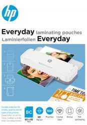 Hp Everyday folie Laminacyjnebusiness Card, 80 Mic, 100 Szt., Przezroczyste/Połysk 