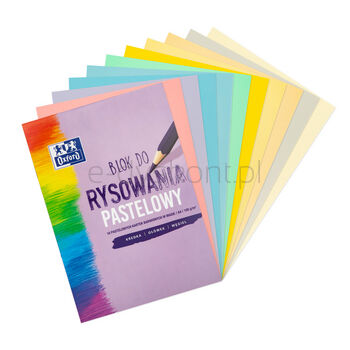 Oxford Blok Rysunkowy Kolorowy Pastelowy A4 10 kartek