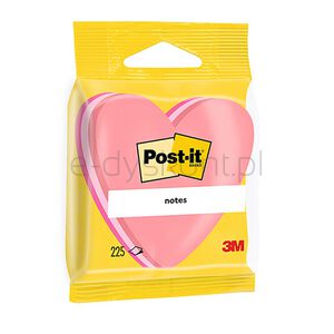 Kostka samoprzylepna POST-IT® (2007H), 1x225 kart., w kształcie serduszka