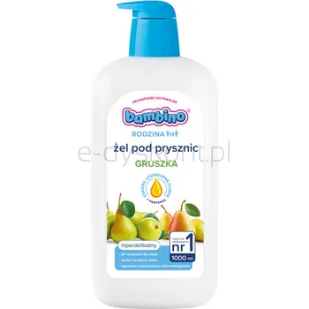 Łagodny żel pod prysznic i do kąpieli o owocowym zapachu gruszki do codziennego stosowania 1000 ML