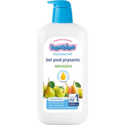 Bambino Łagodny Żel Pod Prysznic I Do Kąpieli O Owocowym Zapachu Gruszki Do Codziennego Stosowania 1000 Ml