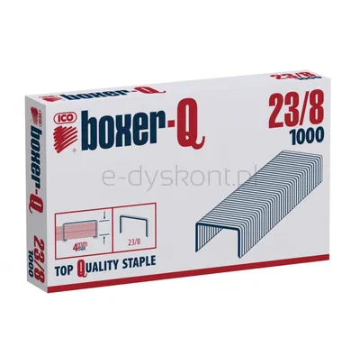 ICO Boxer Zszywki 23/8, galwanizowane, 1000szt. 