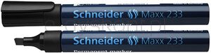 Schneider Marker permanentny Maxx 233, ścięty, 1-5mm, czarny