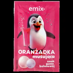 Emix Oranżadka musująca smak guma balonowa 16g