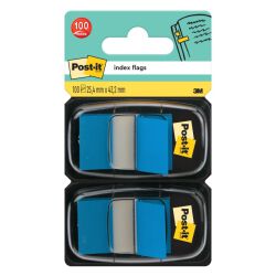 Post-It Zakładki Indeksujące (680-B2Eu), Pp, 25,4X43,2Mm, 2X50 Kart., Niebieskie