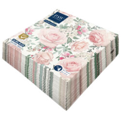 Serwetki PAW Professional Dinner Gorgeous Roses 1-warstowe 40x40cm składane 1/4