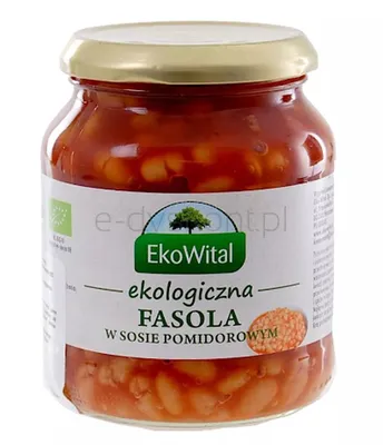 Fasola Biała W Sosie Pomidorowym Bio 360 G