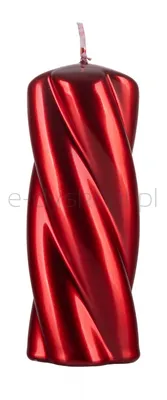 Świeca słupek DONAU HOME Laval, 50x130mm, rubin