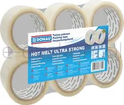 Taśma pakowa Donau Hot-Melt , 48mm, 66m, 50mikr., transparentna - 3